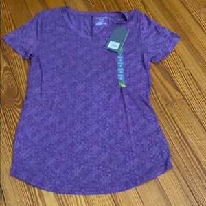 Purple athletic shirt